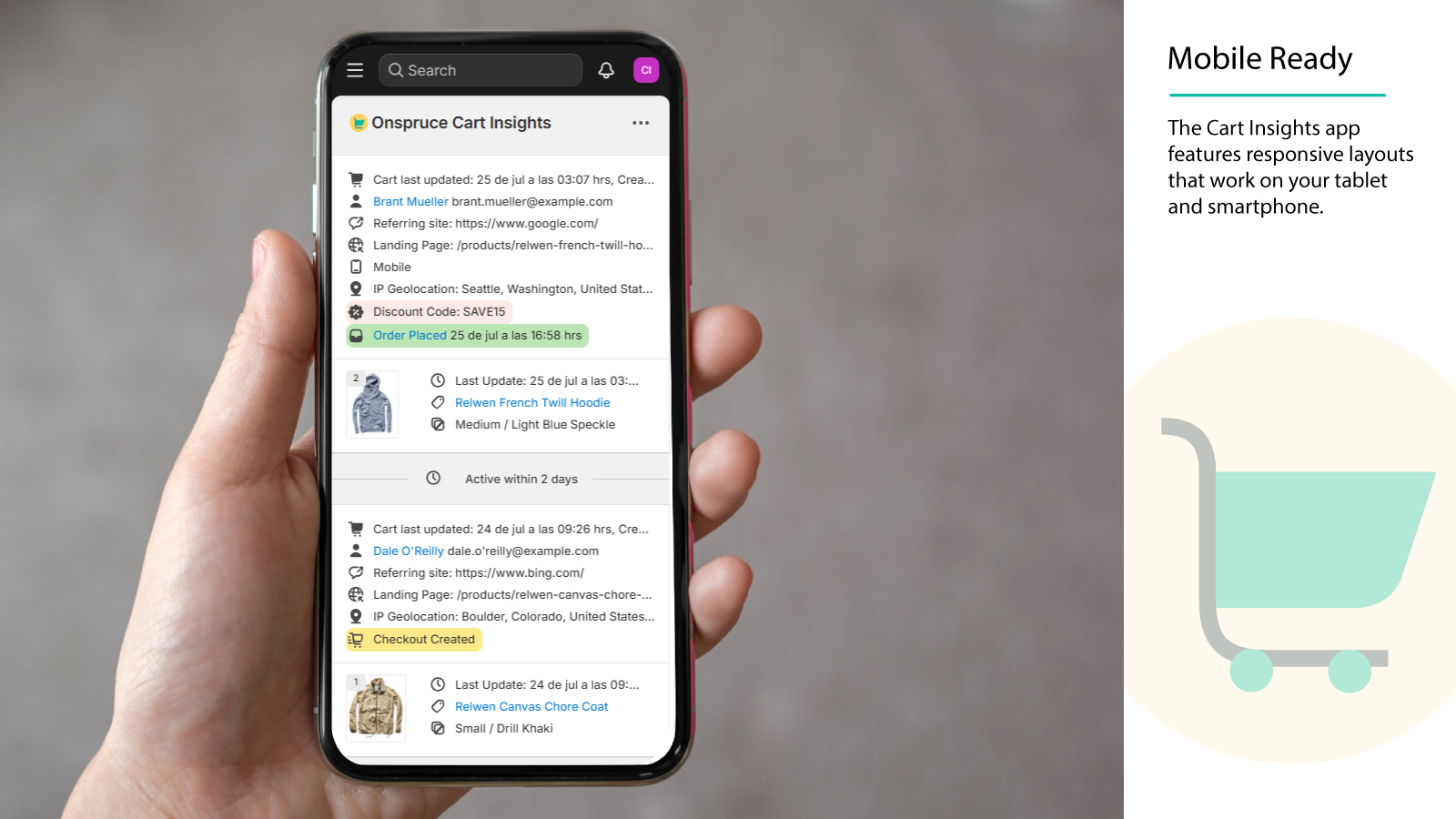 Mobile - cart activity