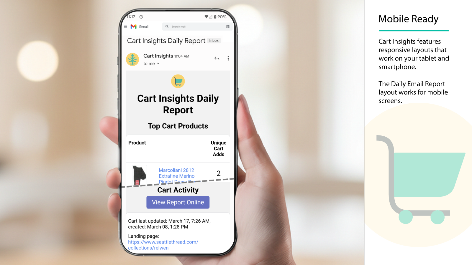 Mobile - email report